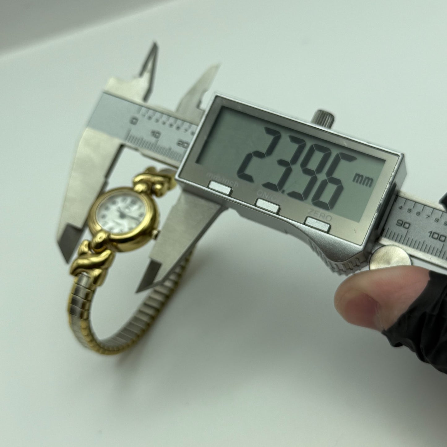 21mm Working Ladies Two Tone Philip Mercier S565S Quartz Watch Expandable Strap