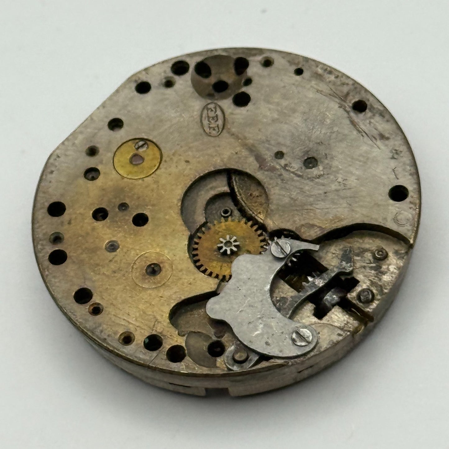 FEF Trench 15 Jewels Watch Movement Manual Wind Vintage Parts Repair 29.5mm