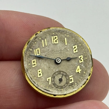 23.6mm Thomas Russell & Son Premier Balance Intact Watch Movement Vintage PARTS