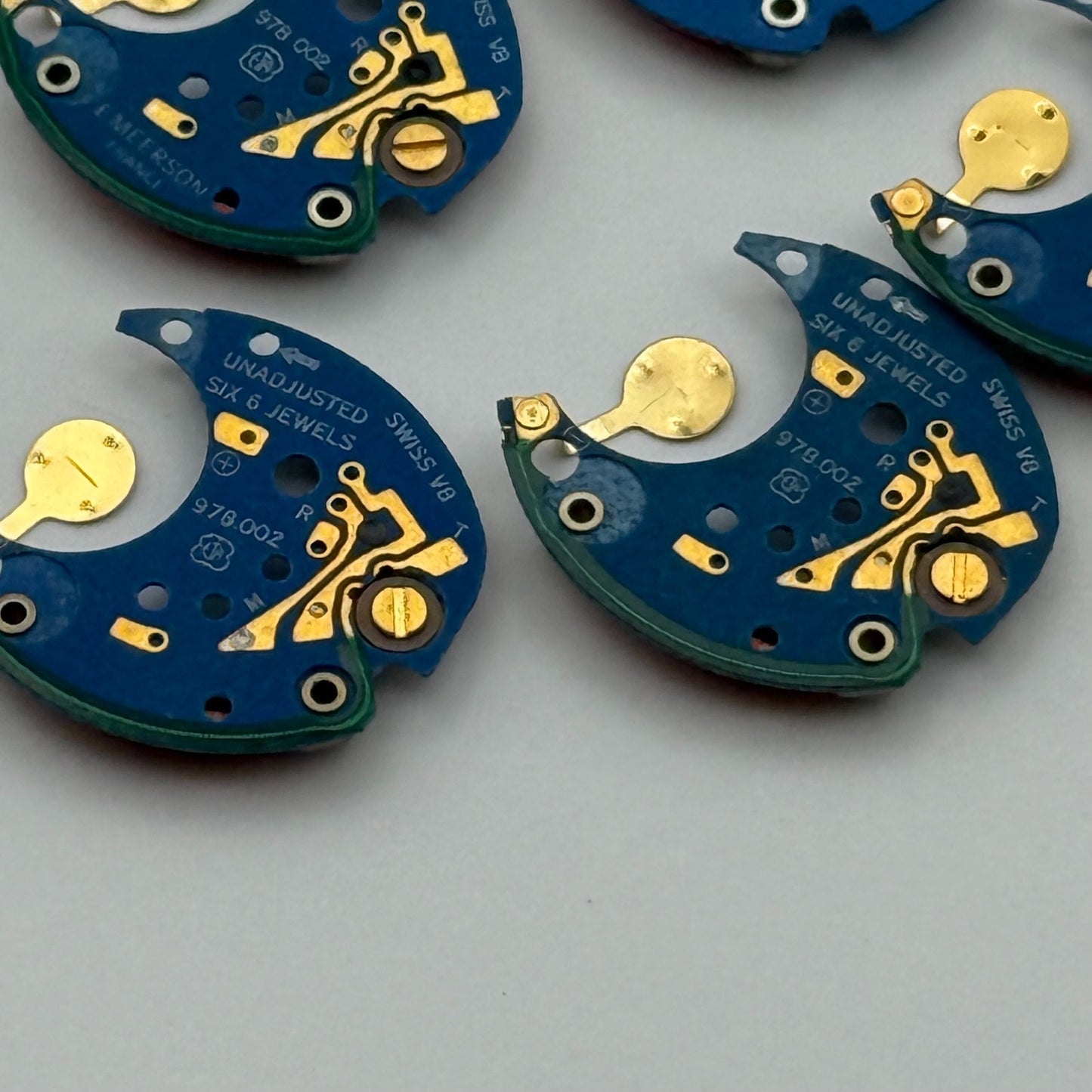 ETA ESA 978.002 x 5 Quartz Watch Movement Incomplete Swiss Ladies Vintage Parts