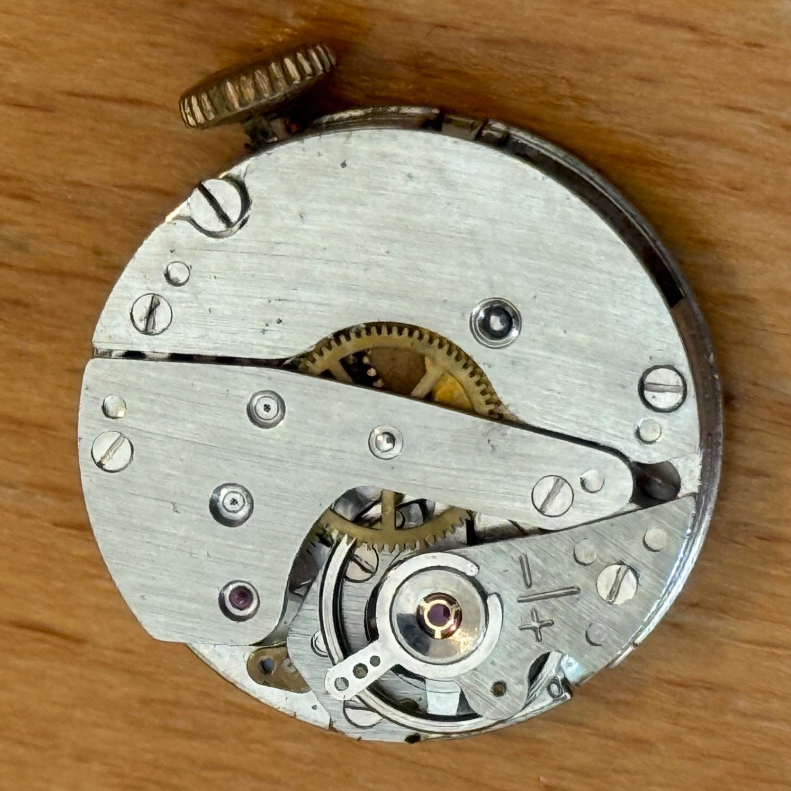 22mm Vintage Smiths Shockproof Cal 200 Sub Second Manual Wind Watch PARTS REPAIR