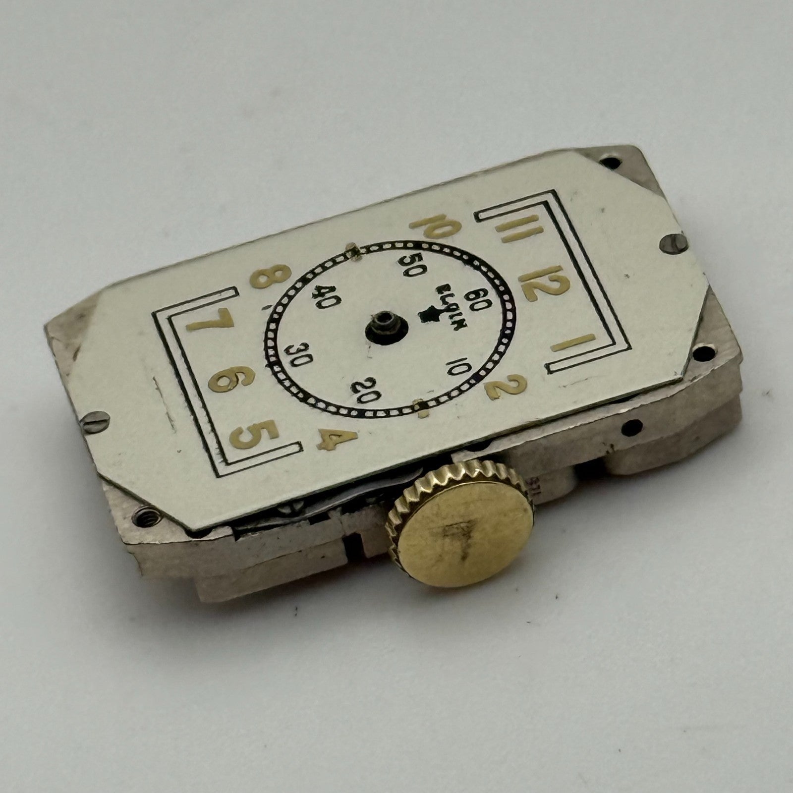 Running 1938 Vintage 18/0s Elgin 522 Model 1 American Watch Movement FOR PARTS