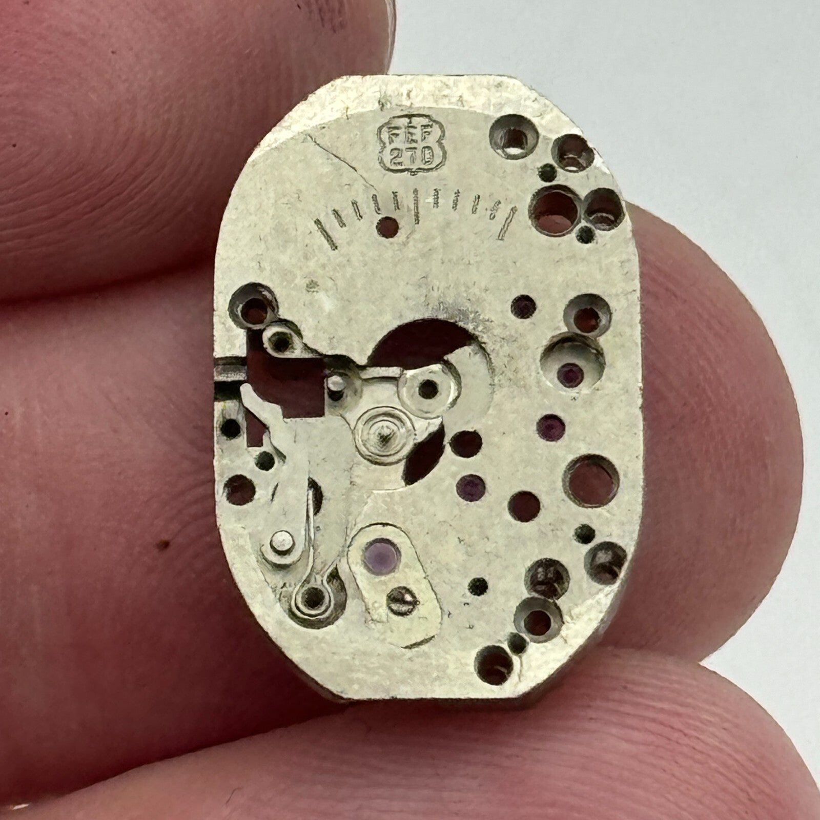 12.8mm Ladies FEF 270 Partial Manual Wind Watch Movement Swiss Vintage PARTS