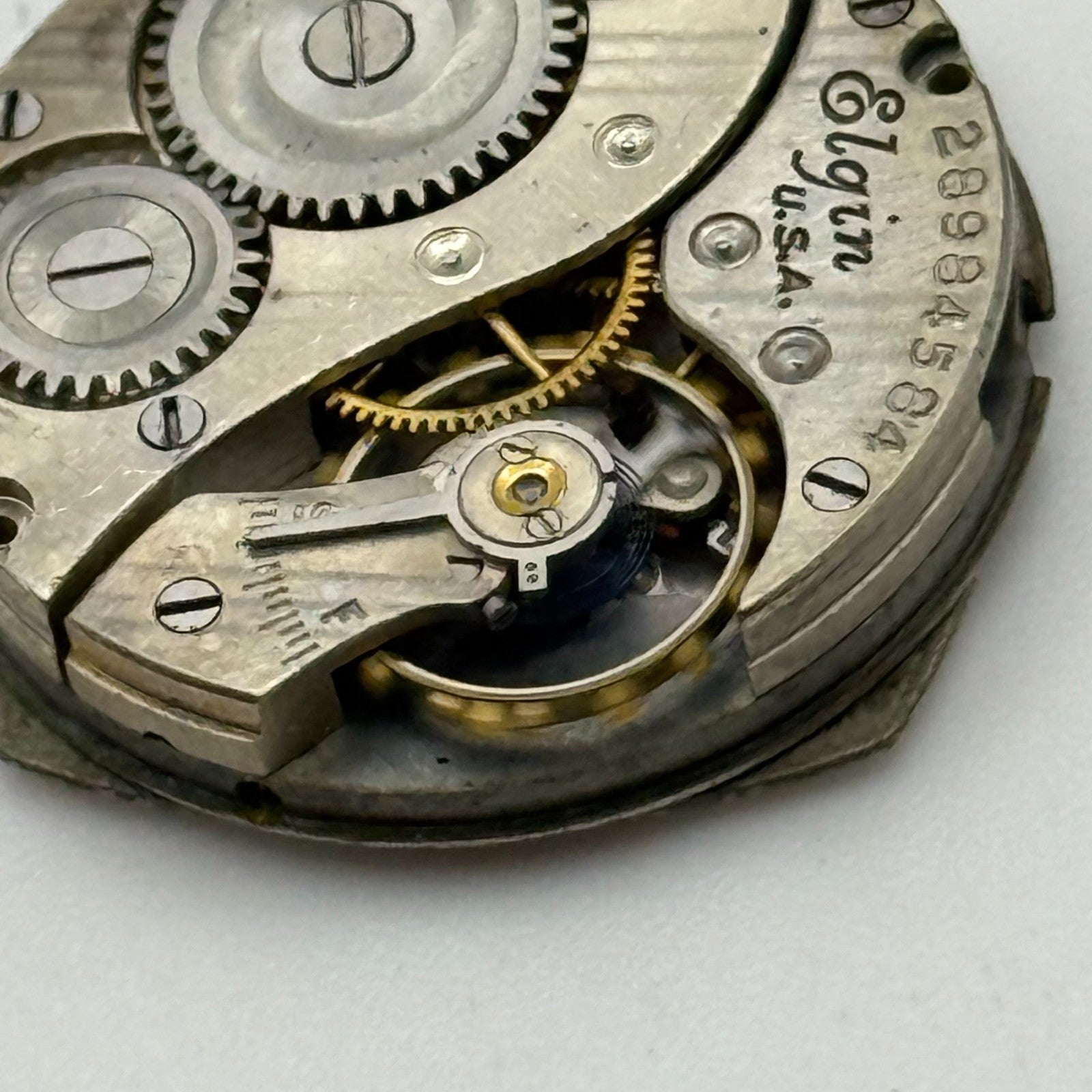 1926 Vintage 10/0s Elgin 447 Model 4 American Watch Movement PARTS REPAIR SPARES