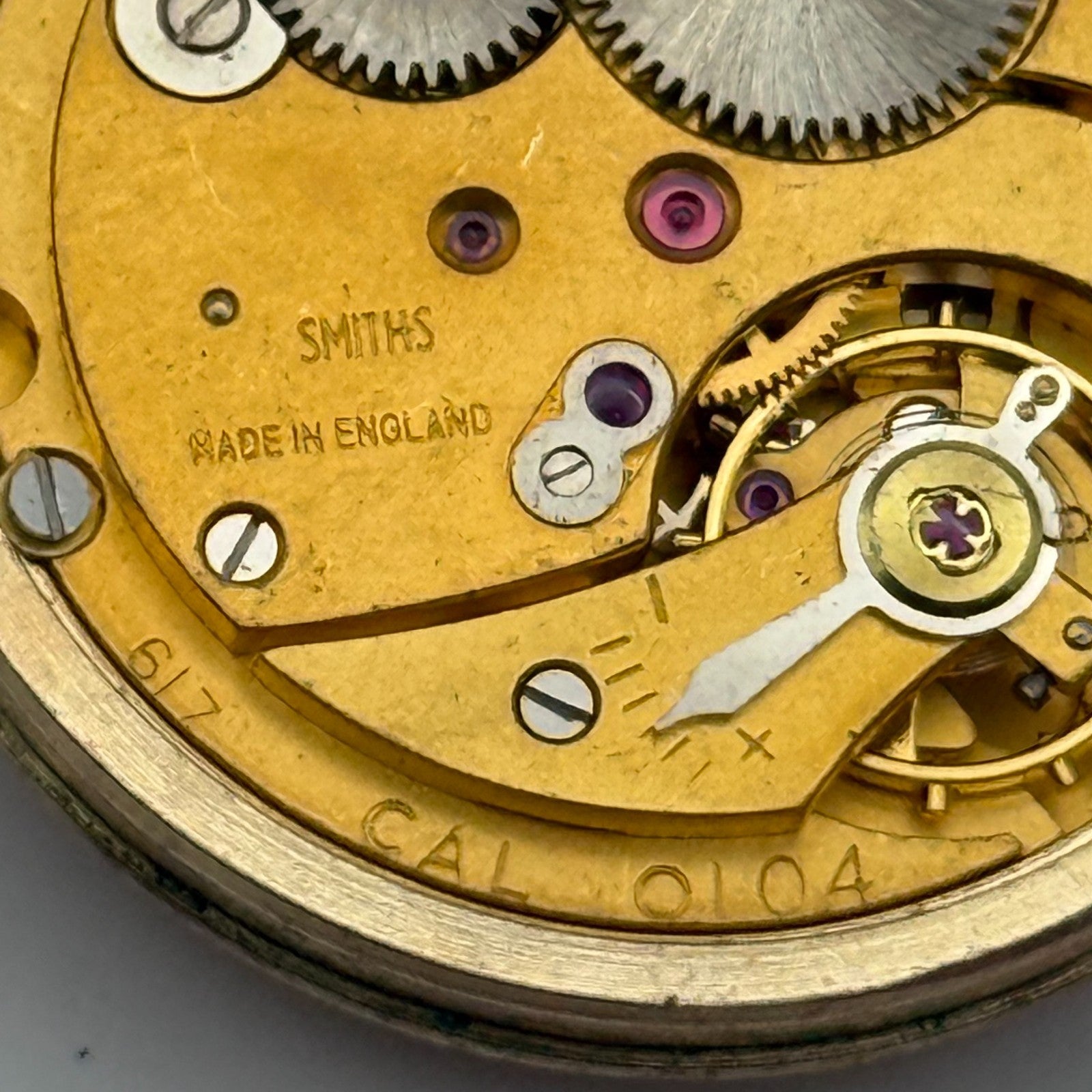 Smiths Imperial 617 Cal 0104 Watch Movement Running Manual Wind Parts 31.4mm