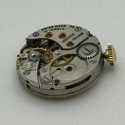 19.7mm Ladies Vertex Revue 49 Manual Wind 15 Jewels Swiss Watch Movement PARTS