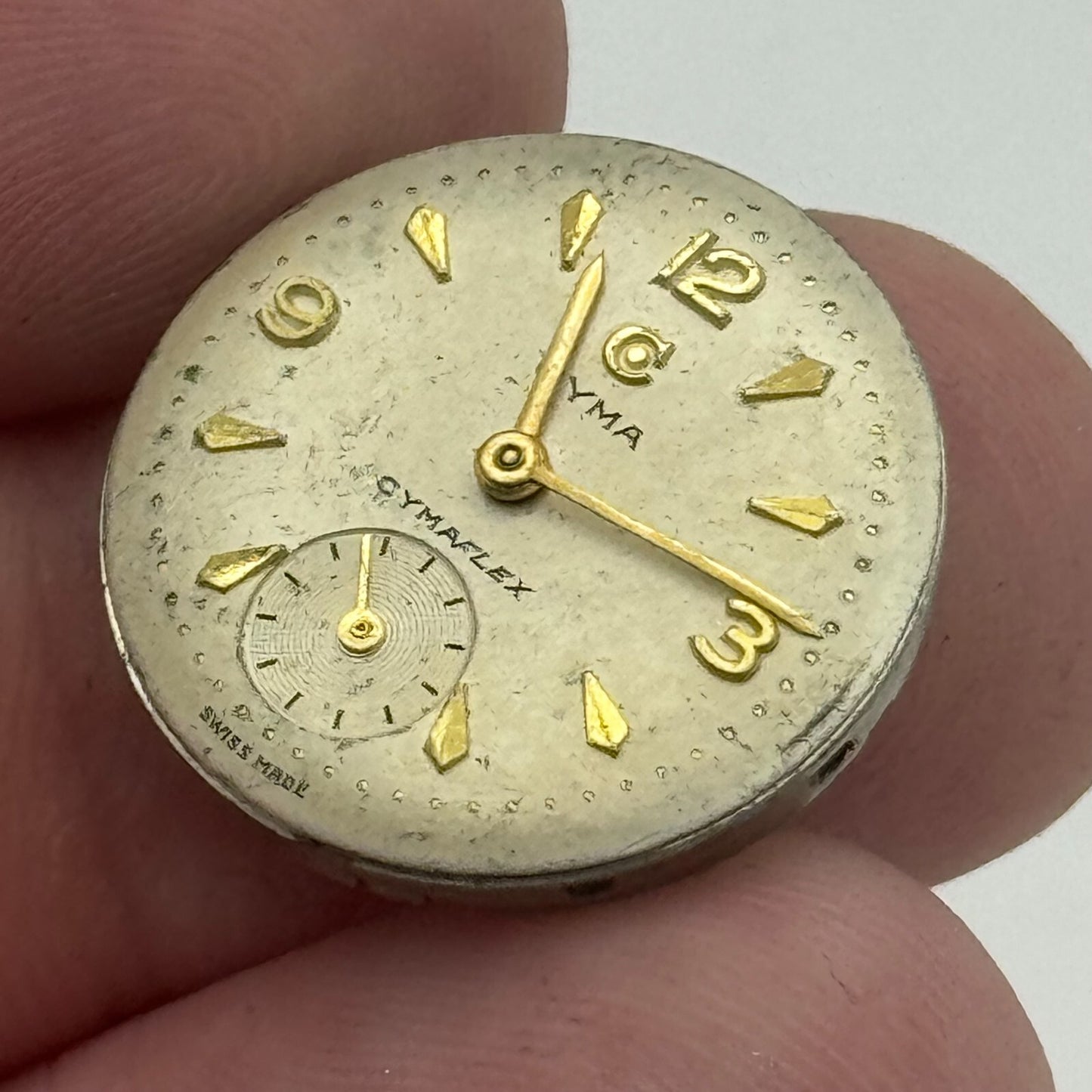 19.7mm Cyma R.424 Sub Seconds Manual Wind Watch Movement Swiss Vintage PARTS