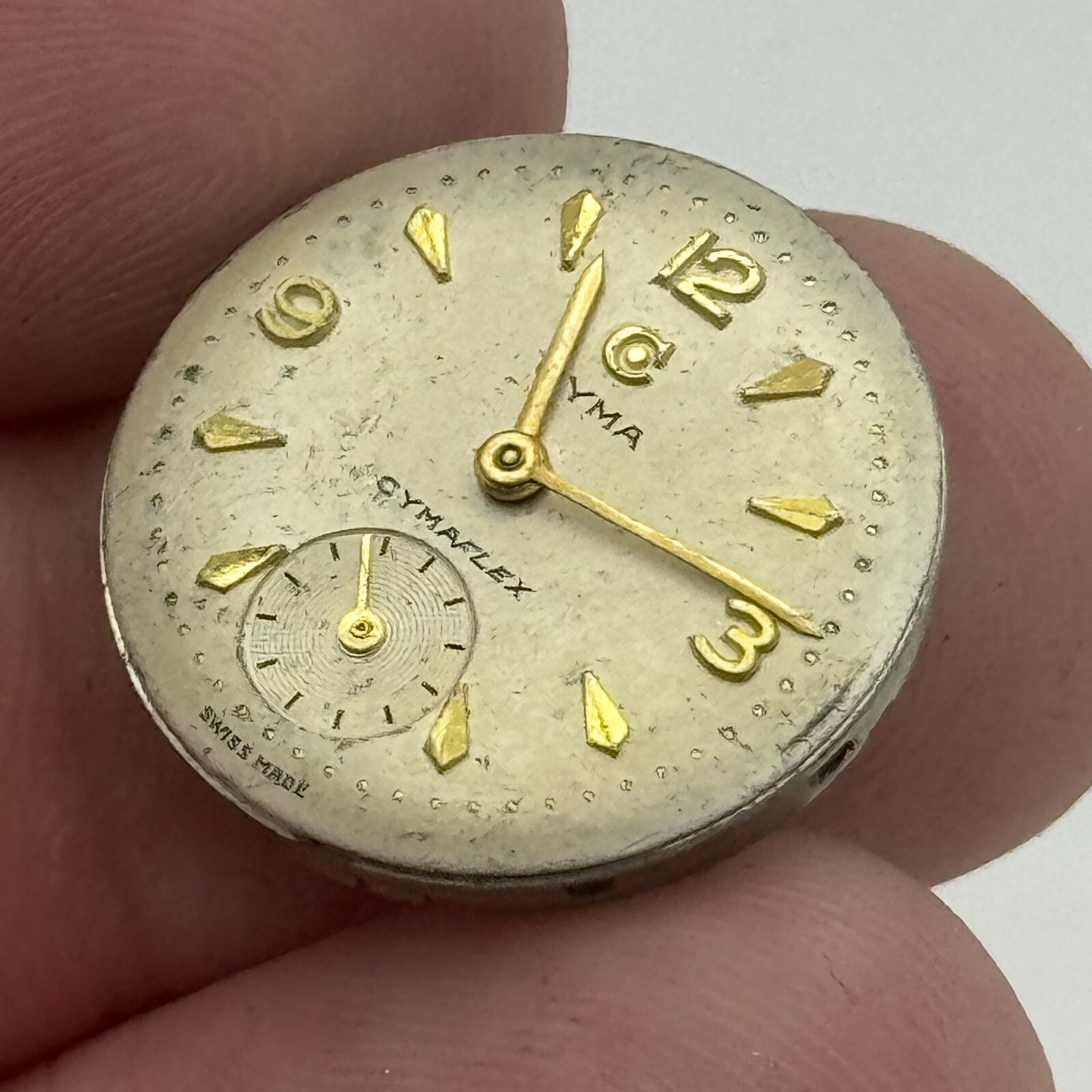 19.7mm Cyma R.424 Sub Seconds Manual Wind Watch Movement Swiss Vintage PARTS