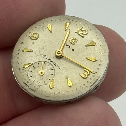 19.7mm Cyma R.424 Sub Seconds Manual Wind Watch Movement Swiss Vintage PARTS