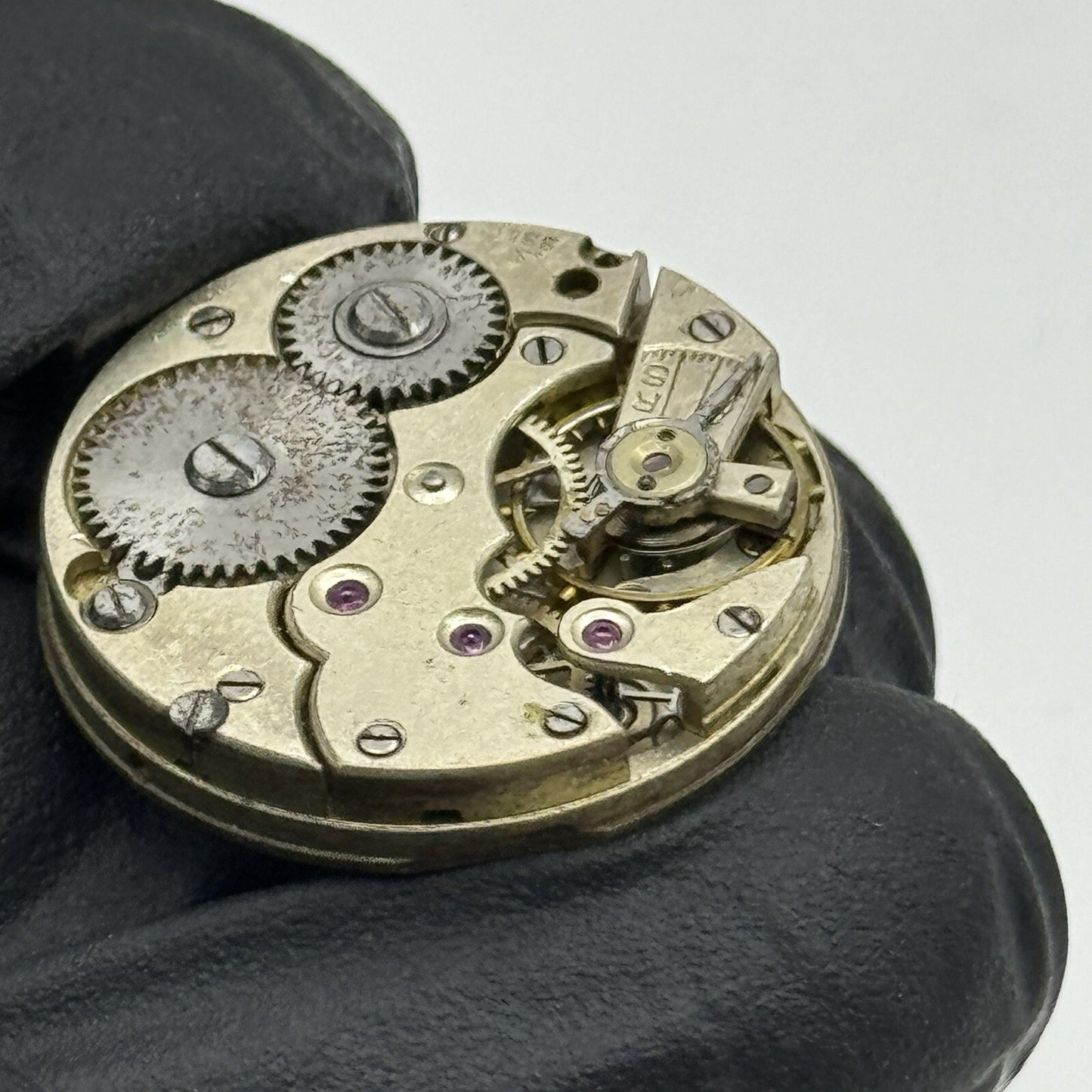 23.5mm Stauffer S S & Co Military Dial Movement Hands Swiss Parts Repair