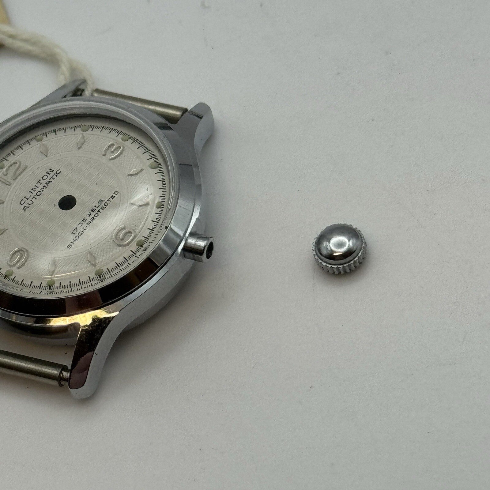 24.5mm New Old Stock AS1320 Clinton Automatic Watch Case & Dial Unused CHR ST