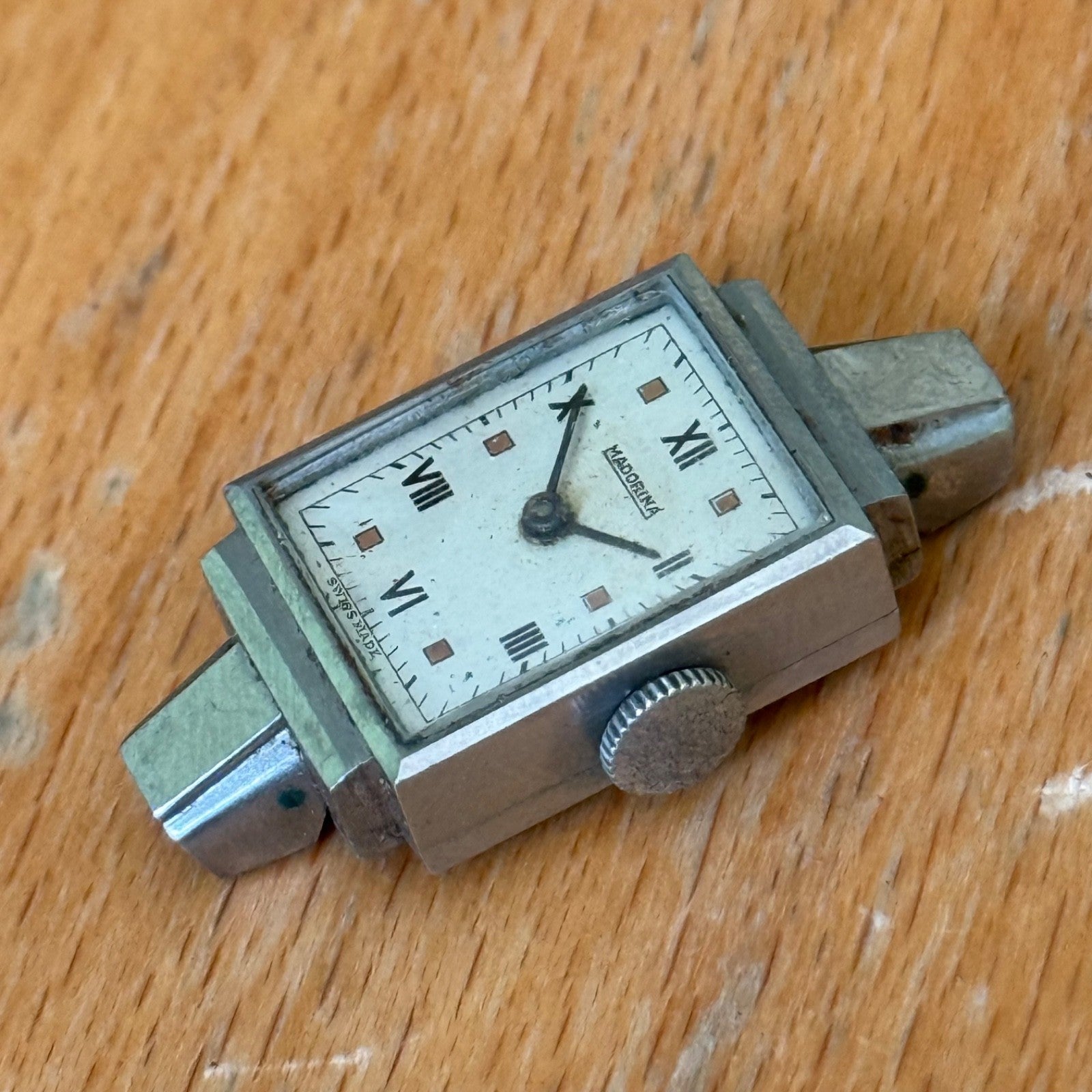 14mm Vintage Madorina Art Deco Ladies Swiss Manual Wind Watch PARTS / REPAIR