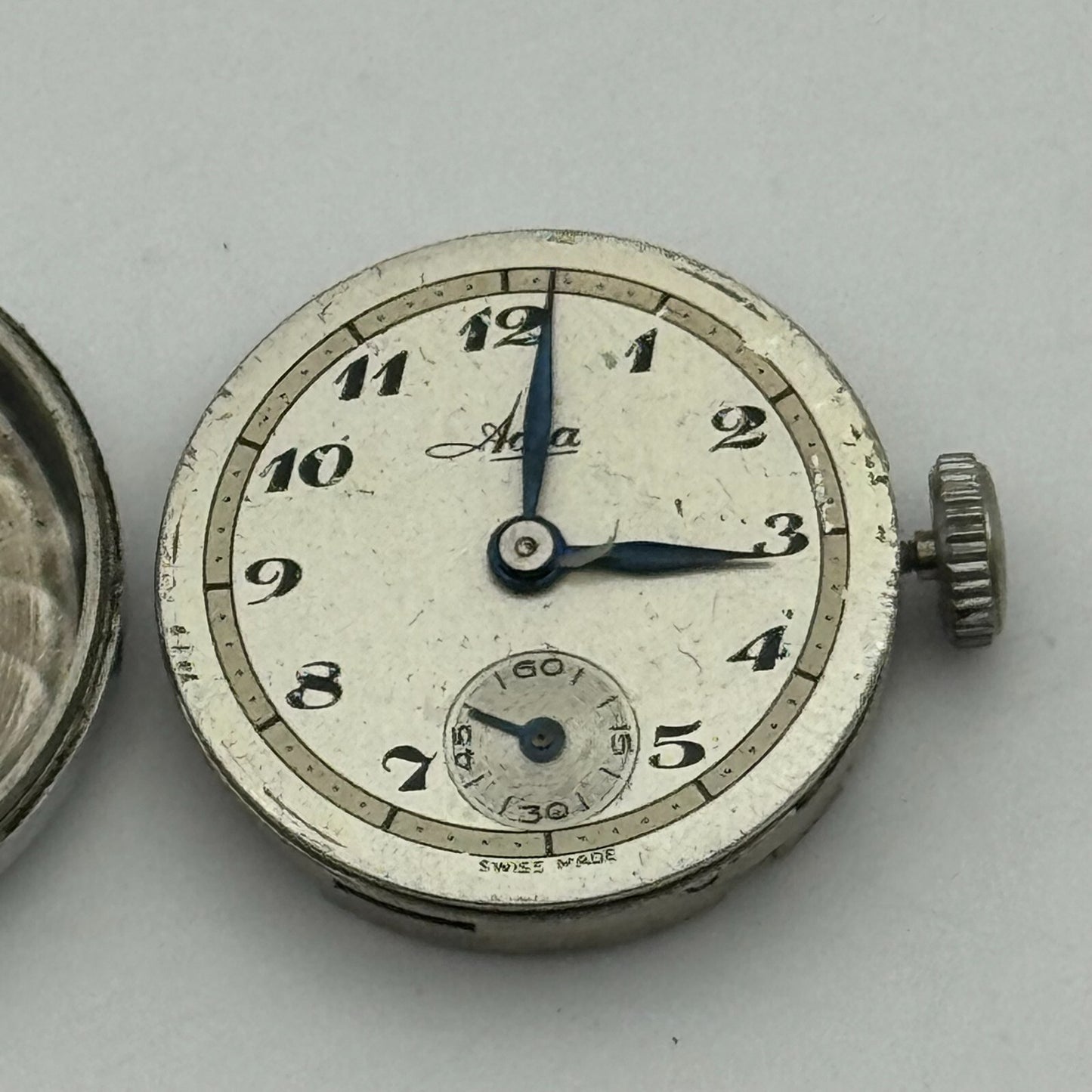 19.7mm Avia Dennison Denisteel Manual Wind Swiss Watch Movement Vintage PARTS