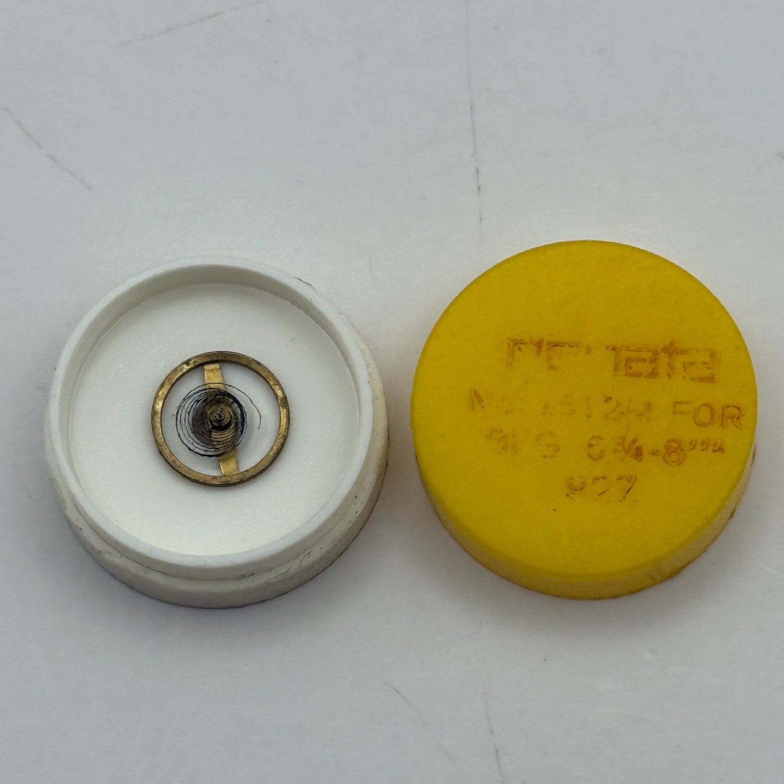 BFG 927 Balance Wheel Complete And Spring 6 3/4-8''' Watch Movement Parts 