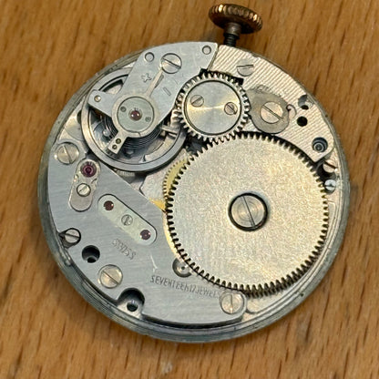 33mm Vintage Mithras 17 Jewels Unidentified Swiss Manual Wind Watch FOR PARTS