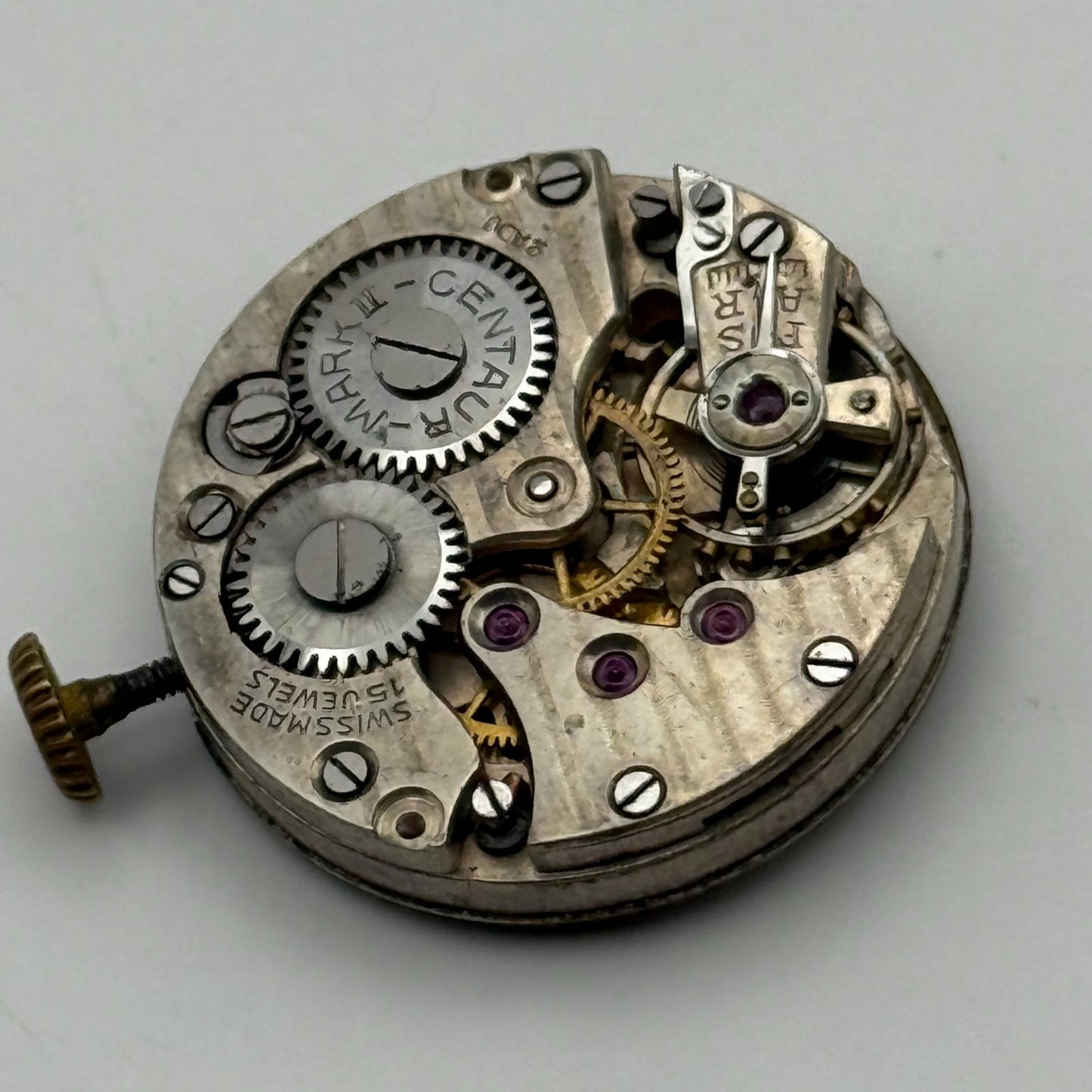 Centaur Mark II Watch Movement Running Manual Wind Vintage Parts Repair 23.6mm