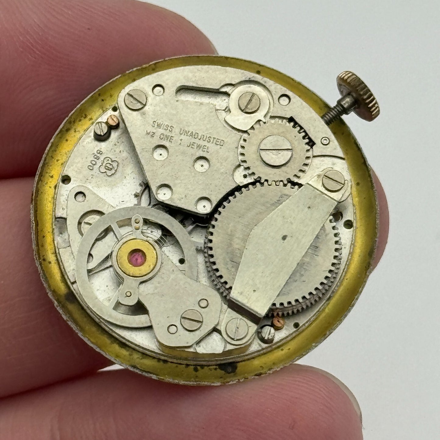 26.9mm Men's Adrem EB 8800 Manual Wind Watch Movement Swiss Vintage PARTS SPARES