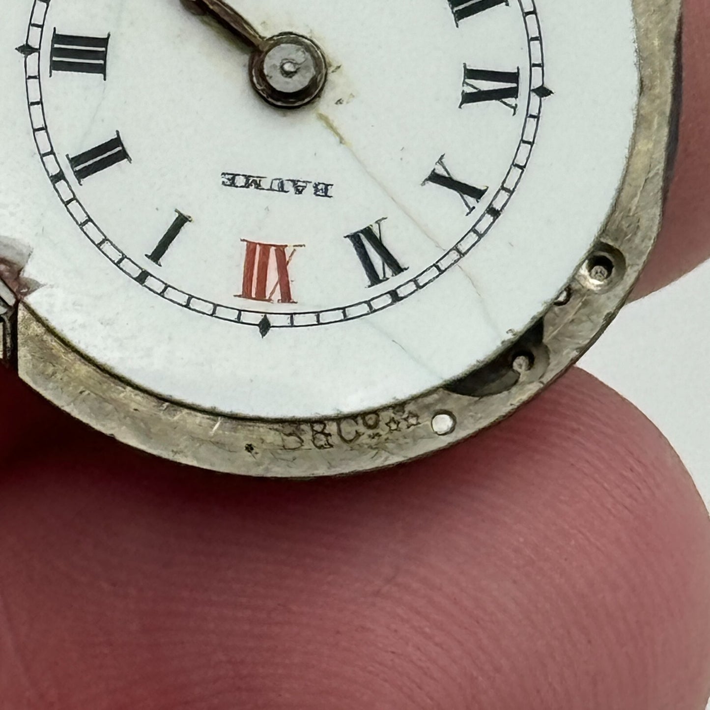 23.6mm Baume B & Co 15 Jewels Trench Watch Movement Manual Wind Swiss PARTS