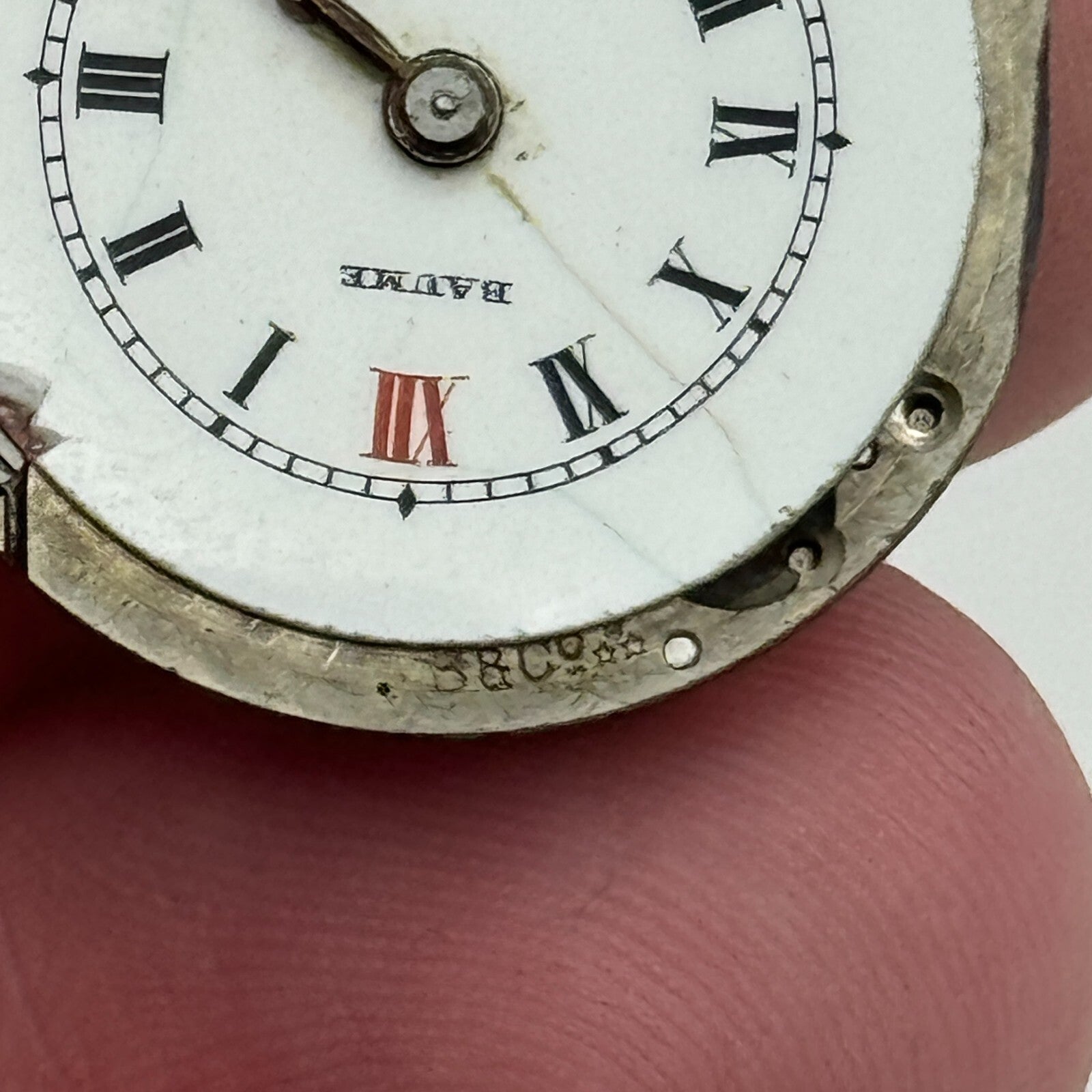 23.6mm Baume B & Co 15 Jewels Trench Watch Movement Manual Wind Swiss PARTS
