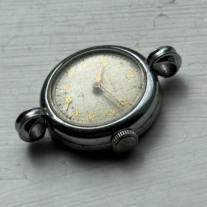 25mm Vintage Newmark 5 Jewels Sub Seconds Manual Wind Watch PARTS / REPAIR