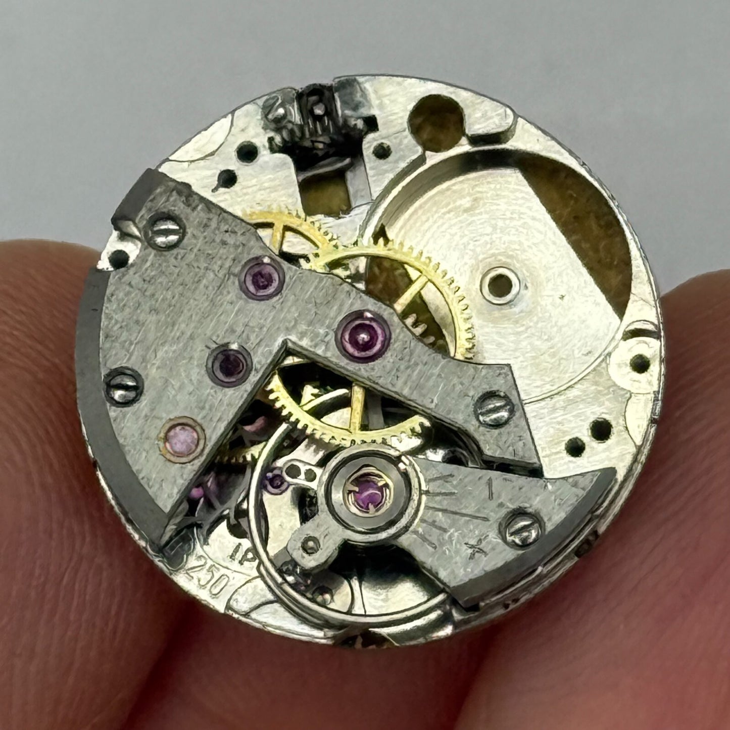 19.6mm Vintage Bucherer FEF 250 Manual Wind Watch Movement PARTS REPAIR