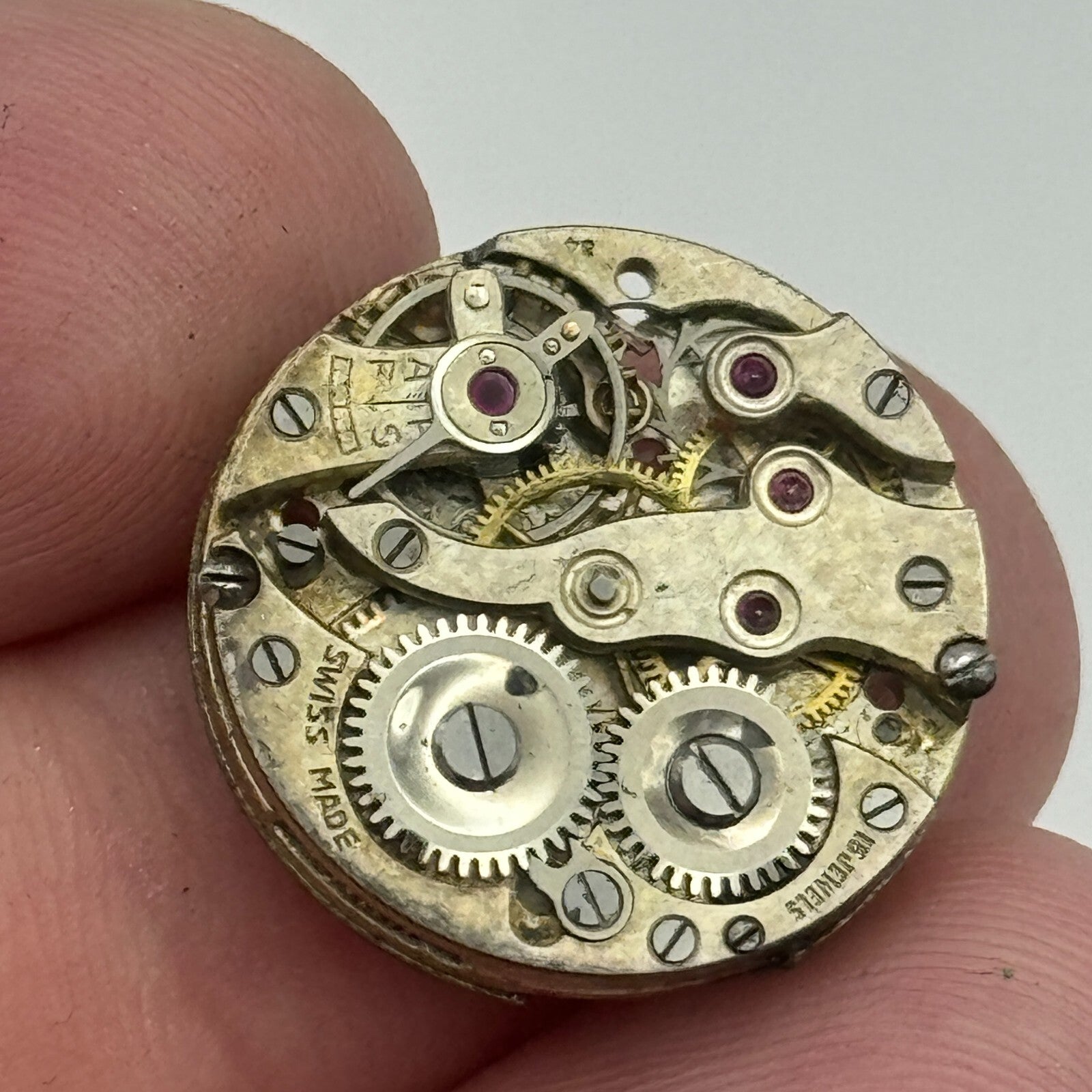 19.7mm ETA 15 Jewels Swiss Manual Wind Watch Movement Vintage PARTS SPARES