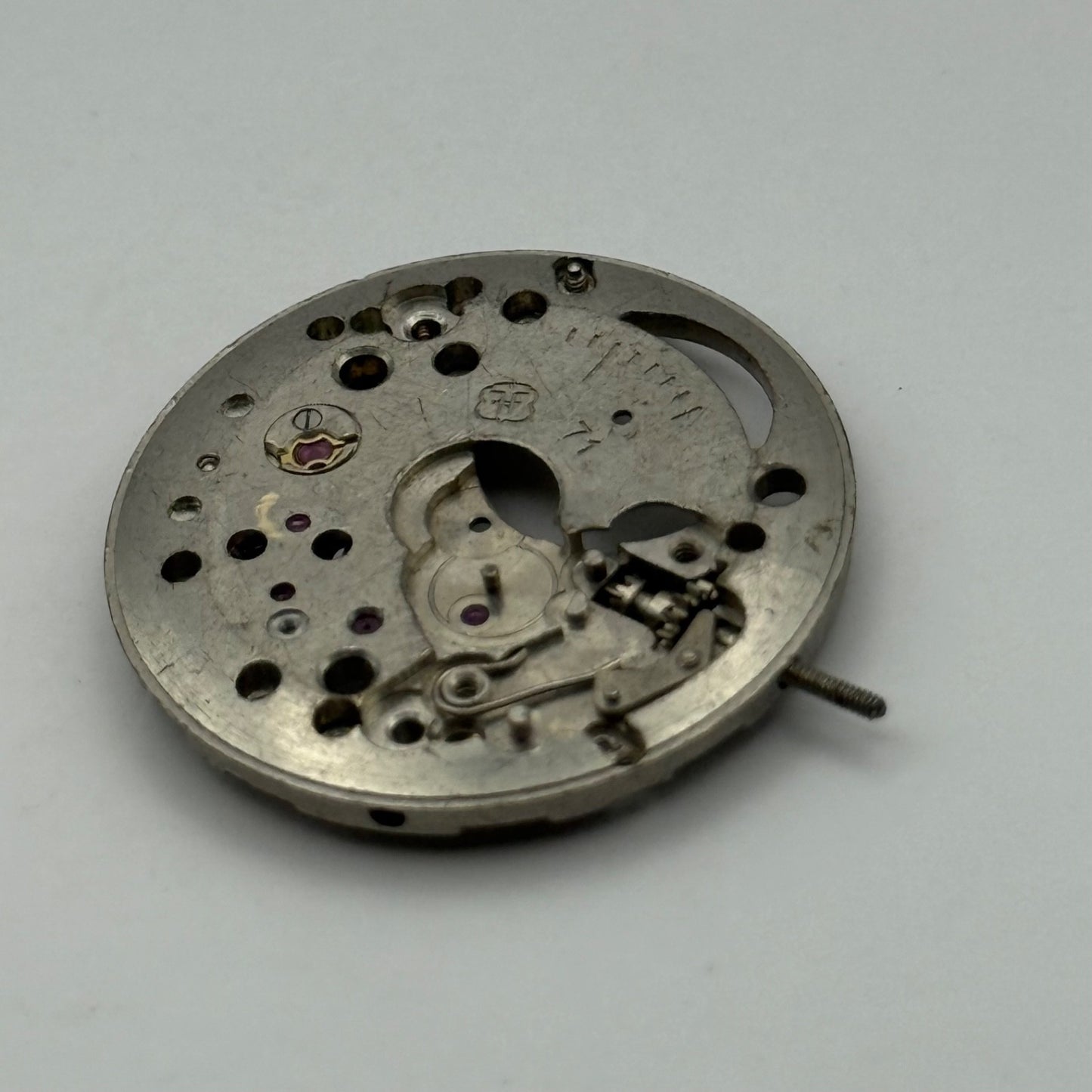 FHF 71 Watch Movement Manual Wind Vintage Swiss Incomplete Parts Repair 25.9mm