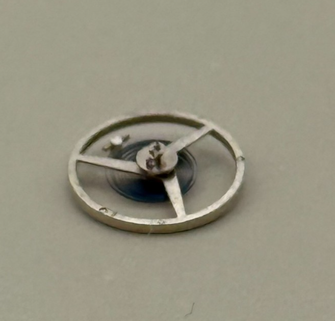 ETA 2412 Balance Wheel Complete And Spring 6¾’’’ 1257 M Watch Movement Parts 