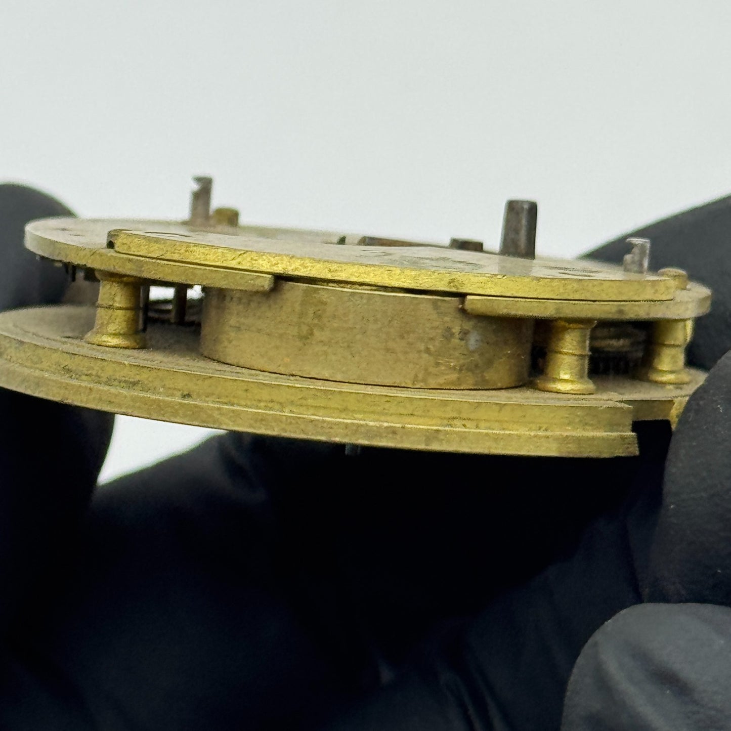 Fusee Pocket Watch Movement Antique English Key Wound Parts Repair Spares 46.4mm