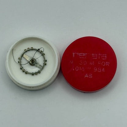 AS 984 Balance Complete 10 1/2''' Renata 30 M Watch Movement Parts DAMAGED
