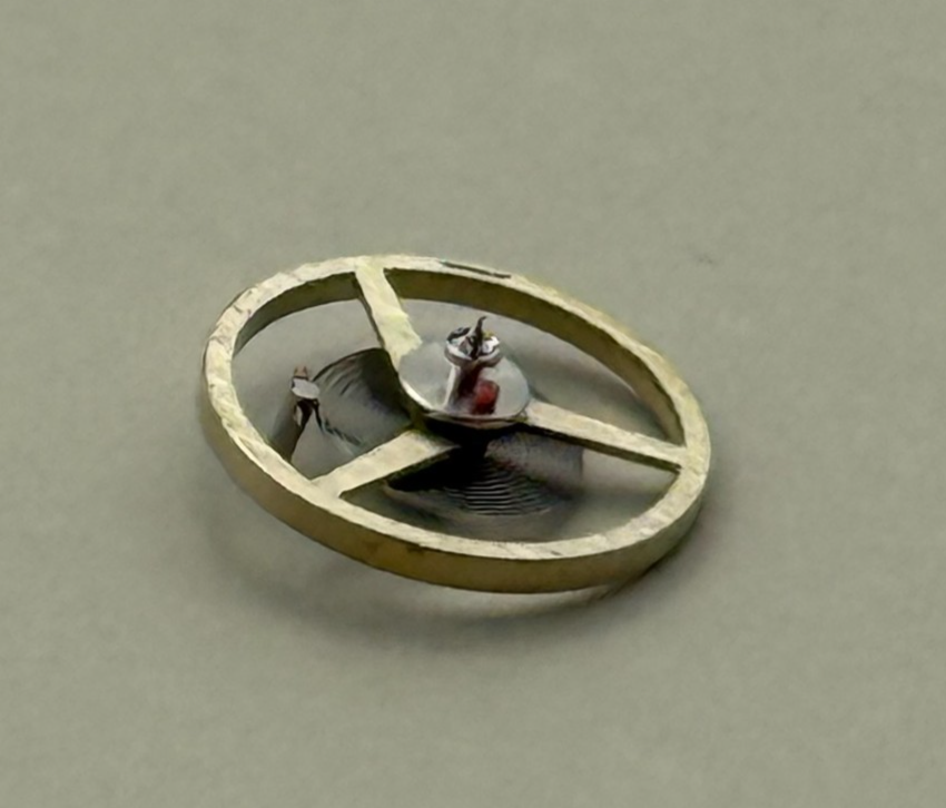 AS 1977-2 Balance Wheel Complete And Spring  1831 M Watch Movement Parts NOS