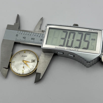 AS 1691/93 Watch Movement Accurist Manual Wind Vintage Swiss Parts Repair 30.3mm