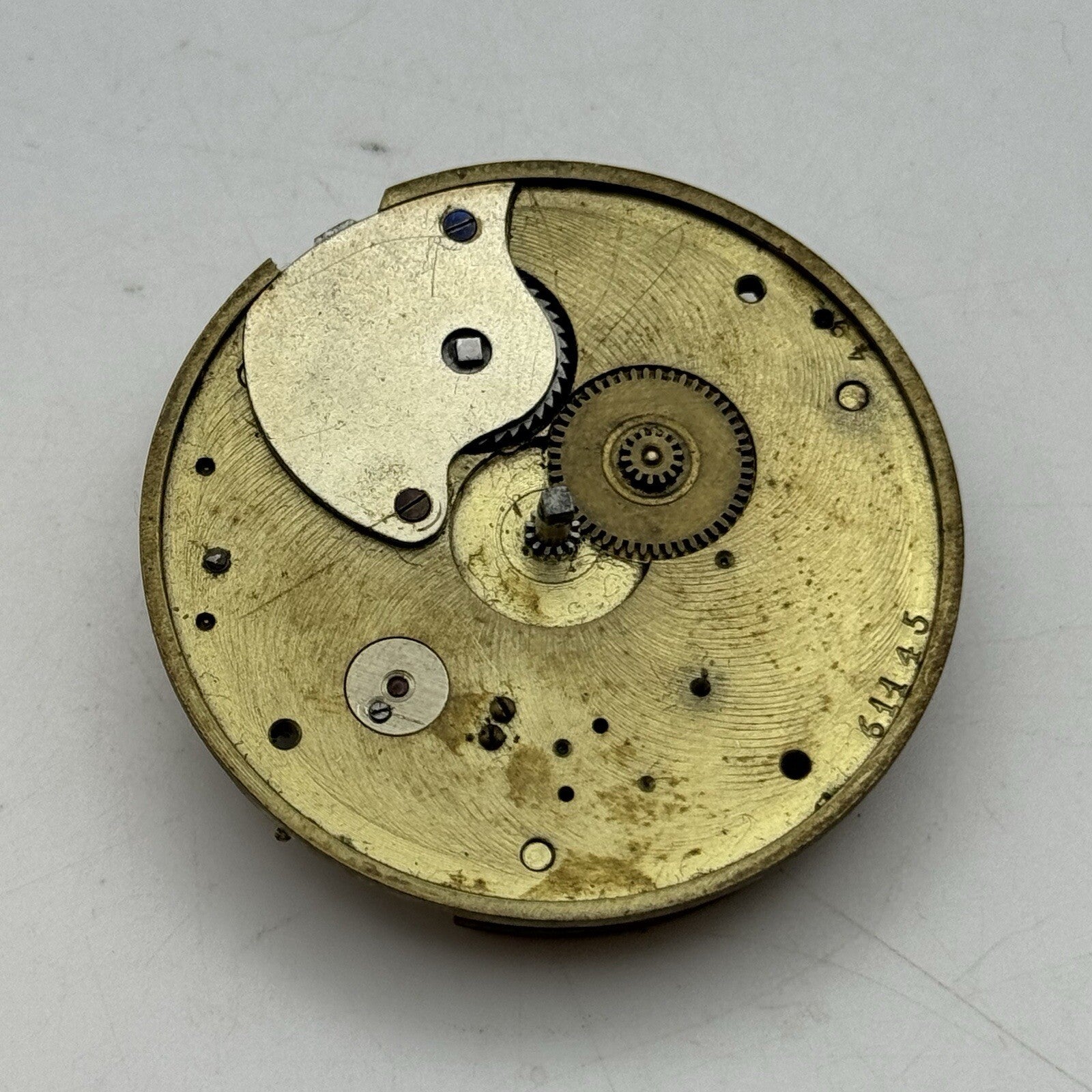 45.7mm Thomas Russell & Son Liverpool Pocket Watch Movement FOR PARTS Restore