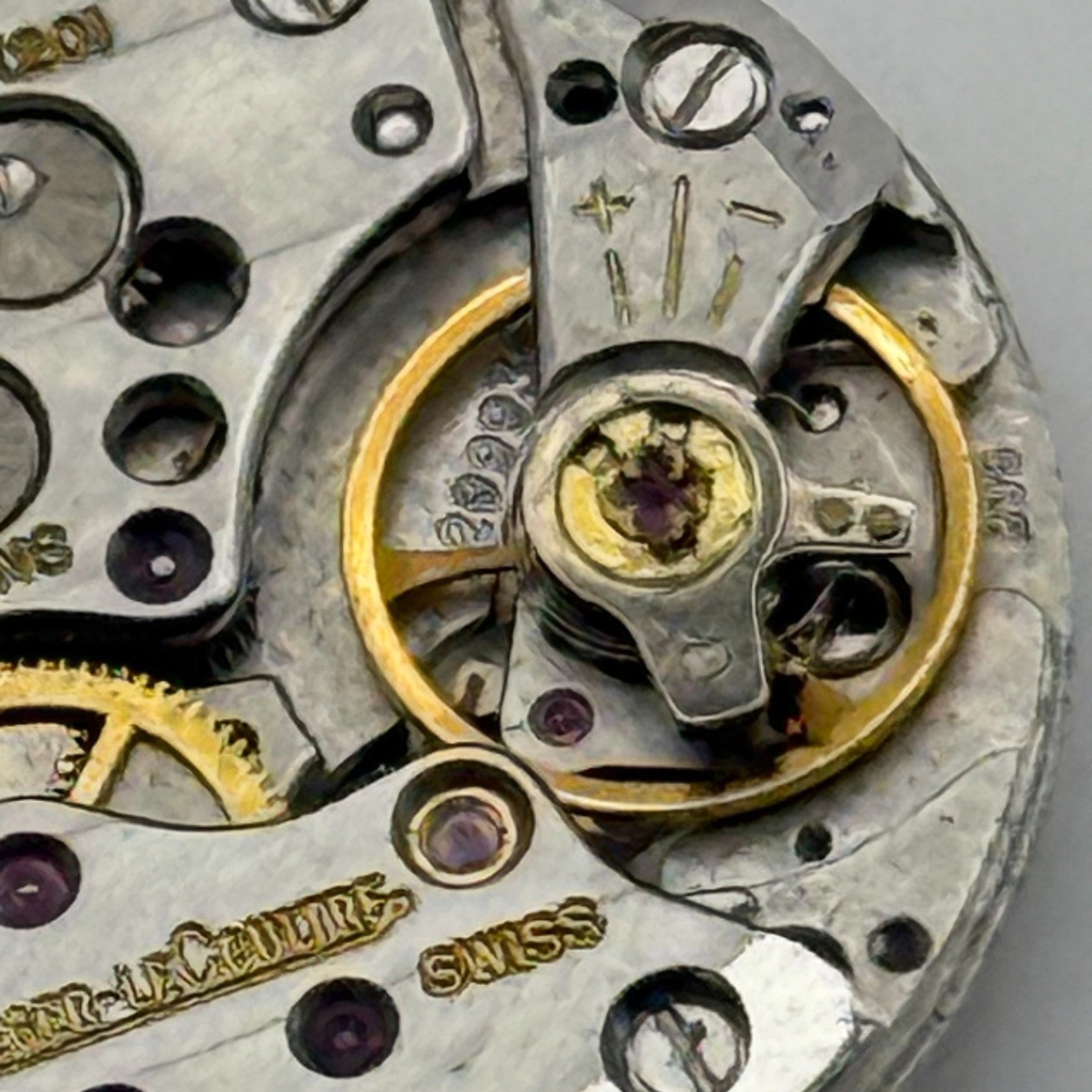 Jaeger Le Coultre 895 Thin Watch Movement Square Dial Vintage Parts Repair 21mm