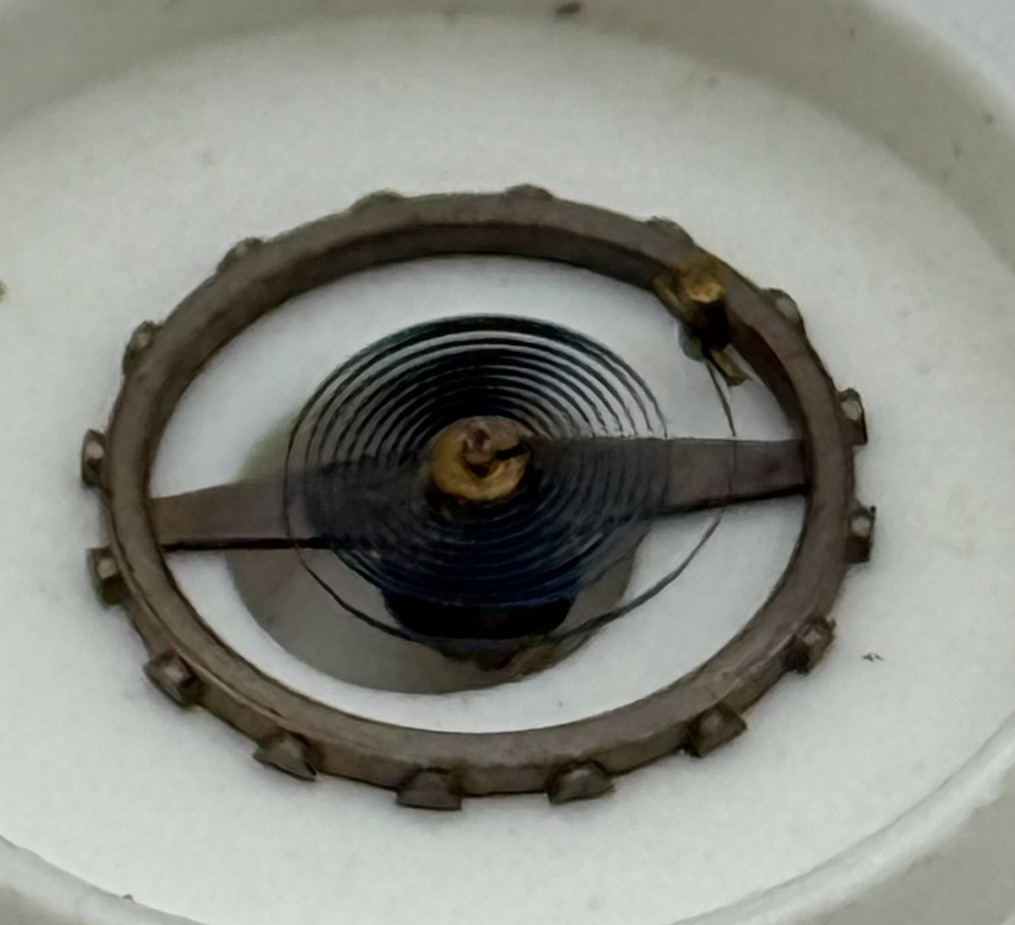 Ebosa 23 Balance Wheel Complete And Spring e 11½’’’ 125 Watch Movement Parts NOS