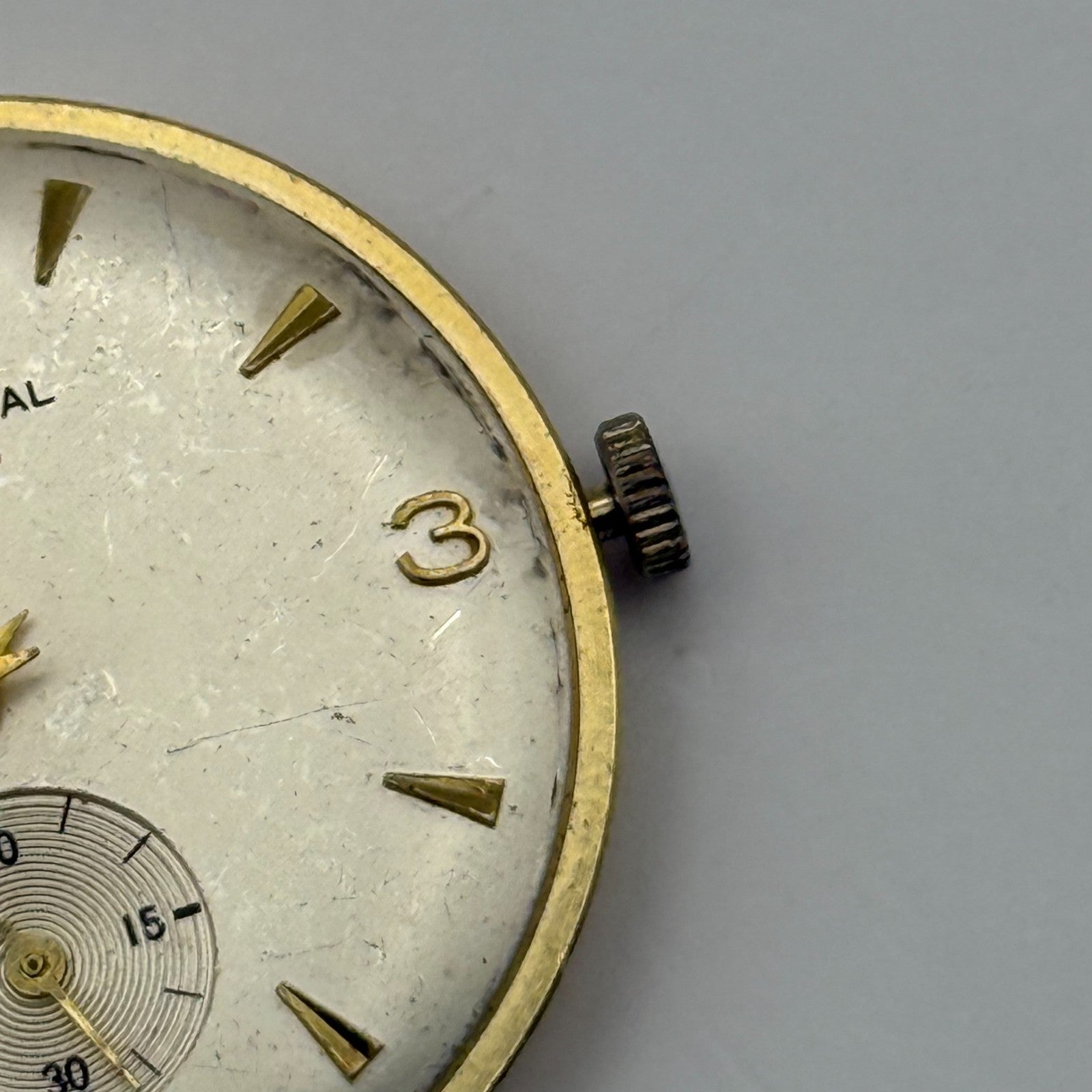 Smiths Astral National 15 60461E Watch Movement Manual Wind Vintage Parts 31.9mm