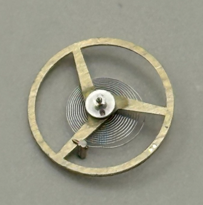 ST 1940 1950 Balance Wheel Complete And Spring   1698 M Watch Movement Parts 