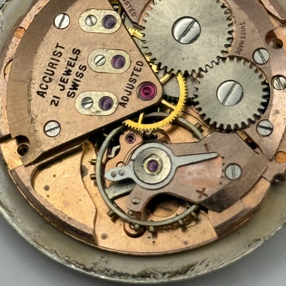 ETA 2409 Watch Movement Accurist Manual Wind Vintage Swiss Parts Repair 25.9mm