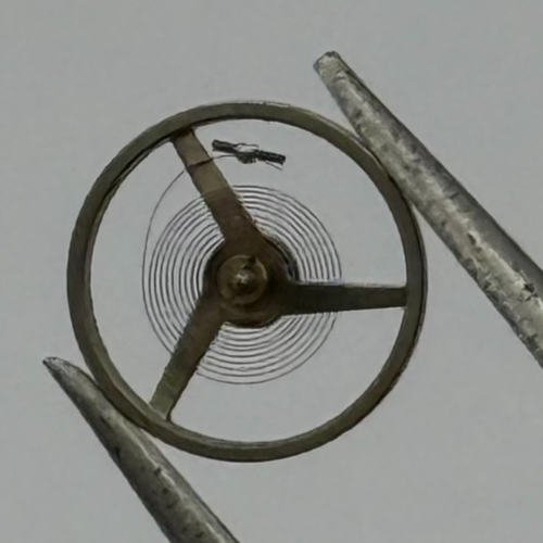 AS 1677 Balance Wheel Complete And Spring 5 1/2’’’ 1417 M Watch Movement Parts