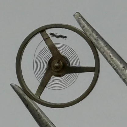 AS 1677 Balance Wheel Complete And Spring 5 1/2’’’ 1417 M Watch Movement Parts