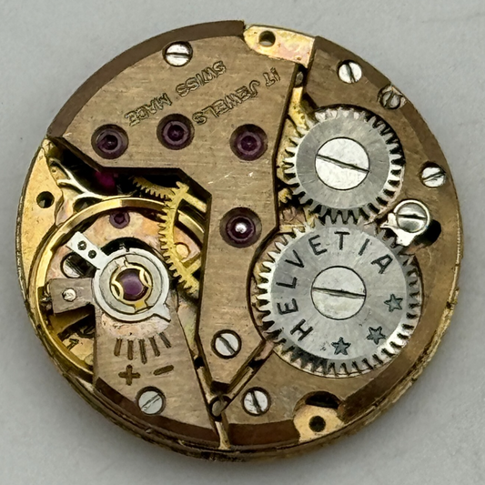 19.6mm Helvetia Cal 91 Balance Ok Watch Movement Swiss Vintage PARTS SPARES