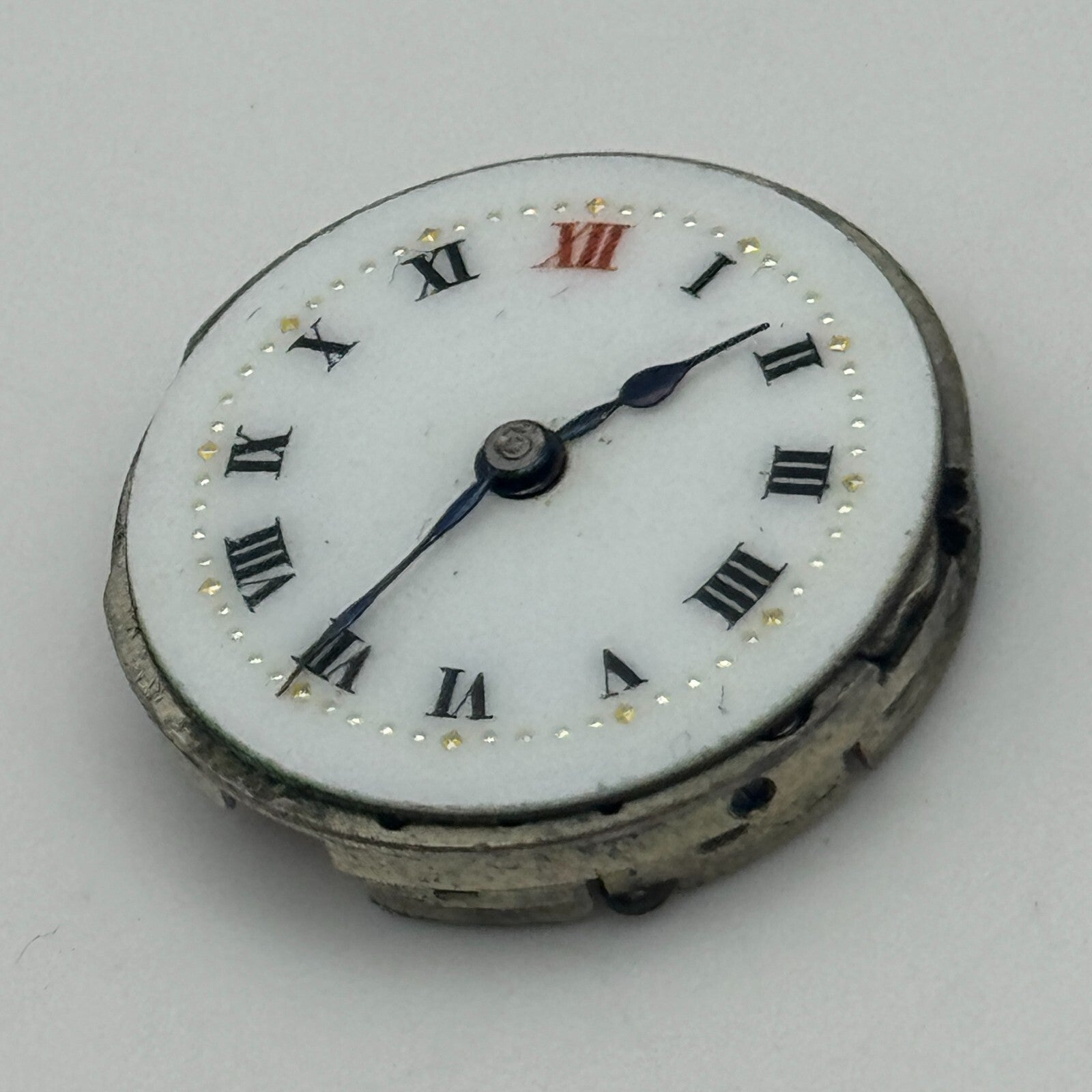 19.6mm 15 Jewels Roman Numerals Trench Watch Movement Manual Wind PARTS SPARES