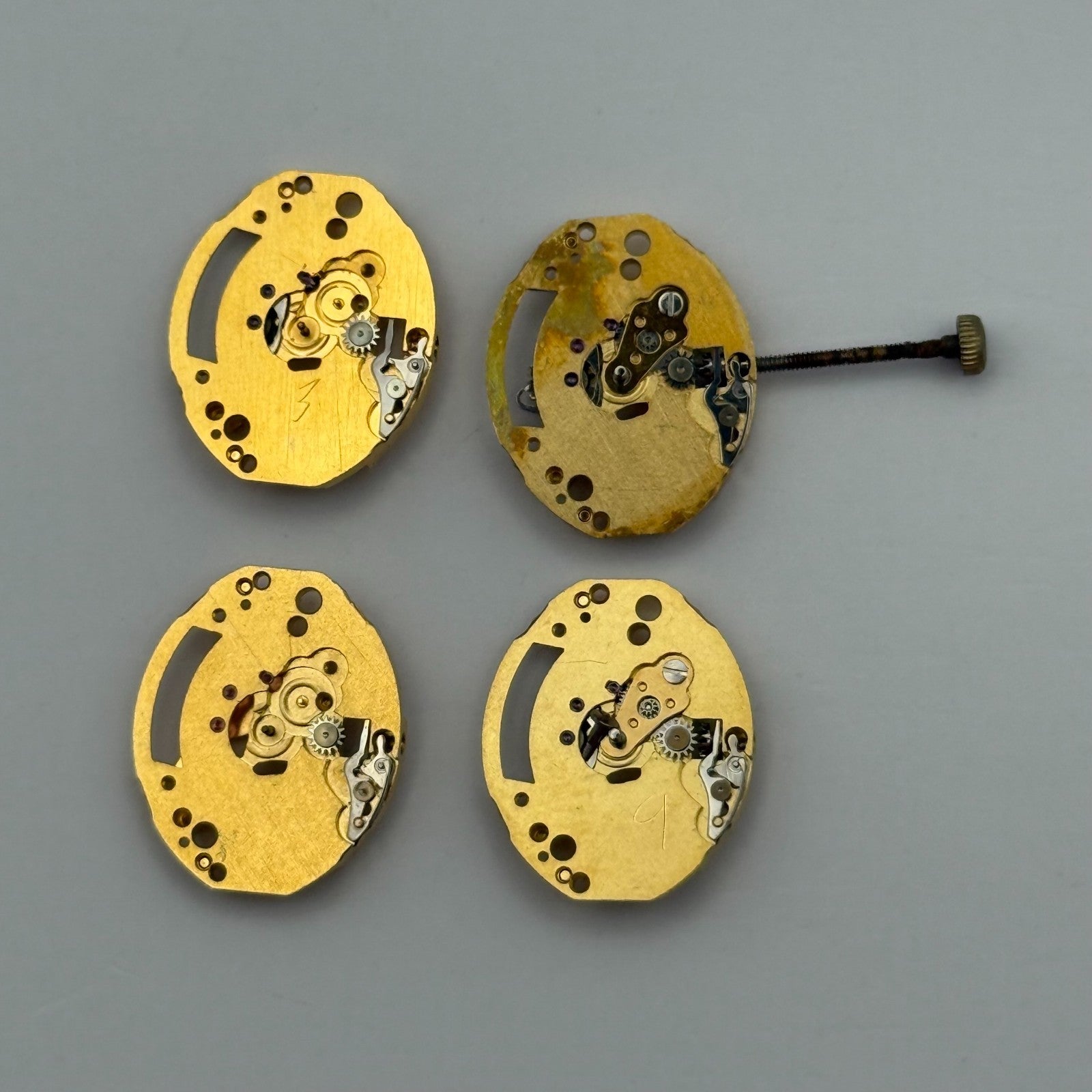 ETA ESA 978.002 x4 Quartz Watch Movement Incomplete Swiss Ladies Parts Repair