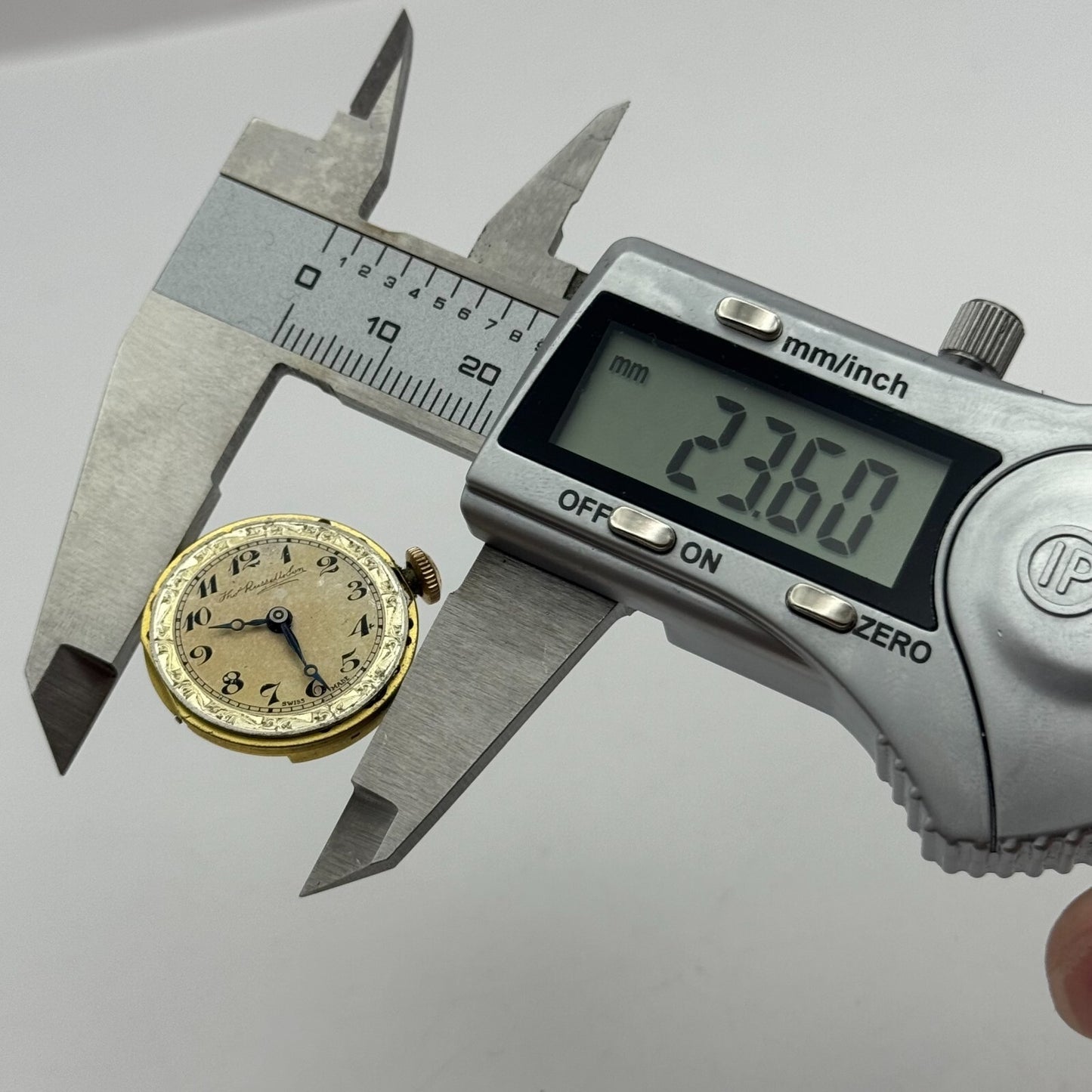 23.6mm Thomas Russell & Son Premier Balance Ok 7 Jewels Watch Movement PARTS