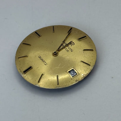 25.7mm Vintage Marvin Revue ISA Cal 1198 Date Dial Quartz Watch Movement PARTS