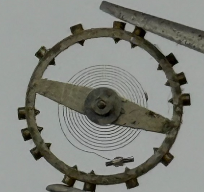 FHF 75 Balance Wheel Complete And Spring 5 1/4''' 203 M Watch Movement Parts NOS