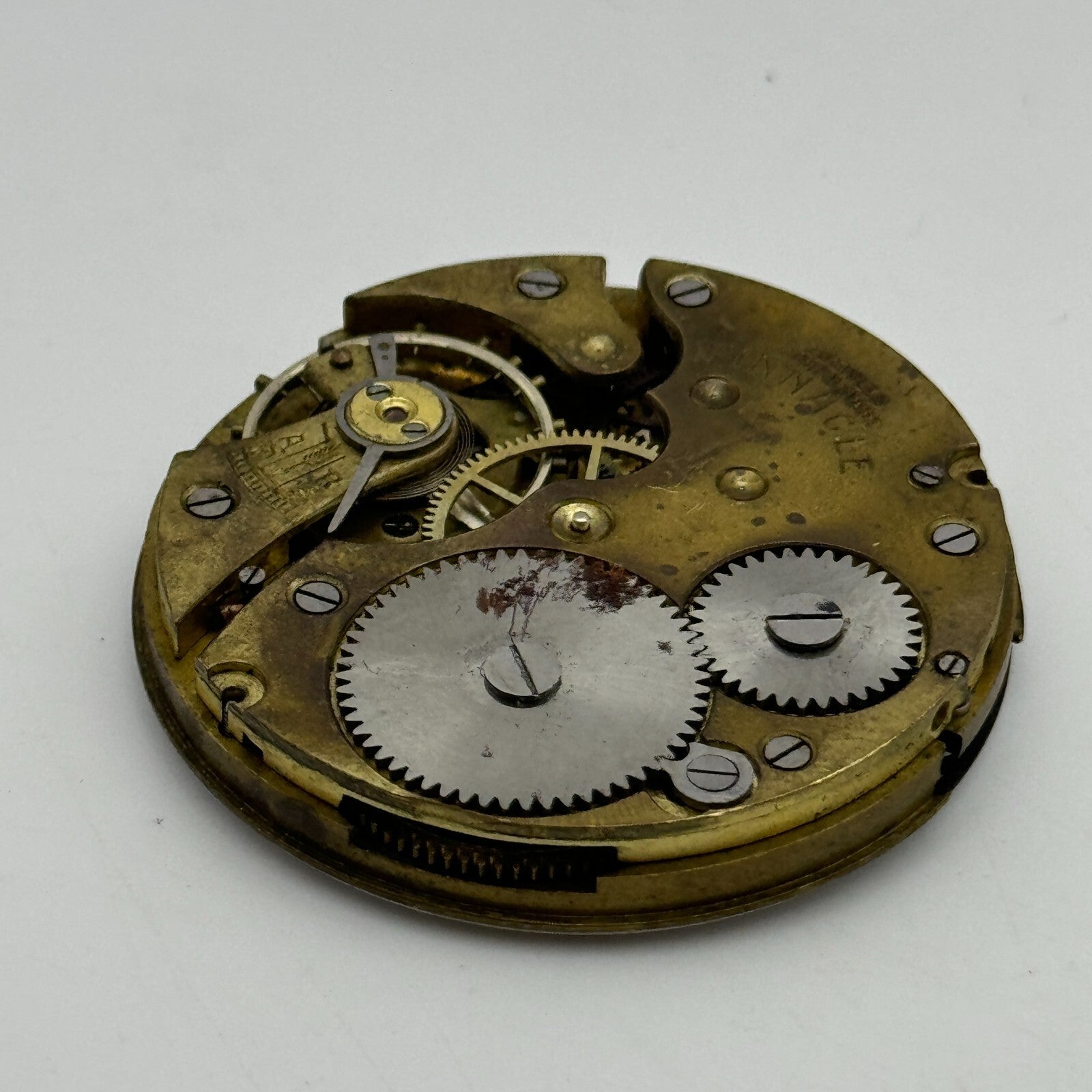 43mm Pinnacle 7 Jewels Sub Seconds Hunter Swiss Pocket Watch Movement PARTS
