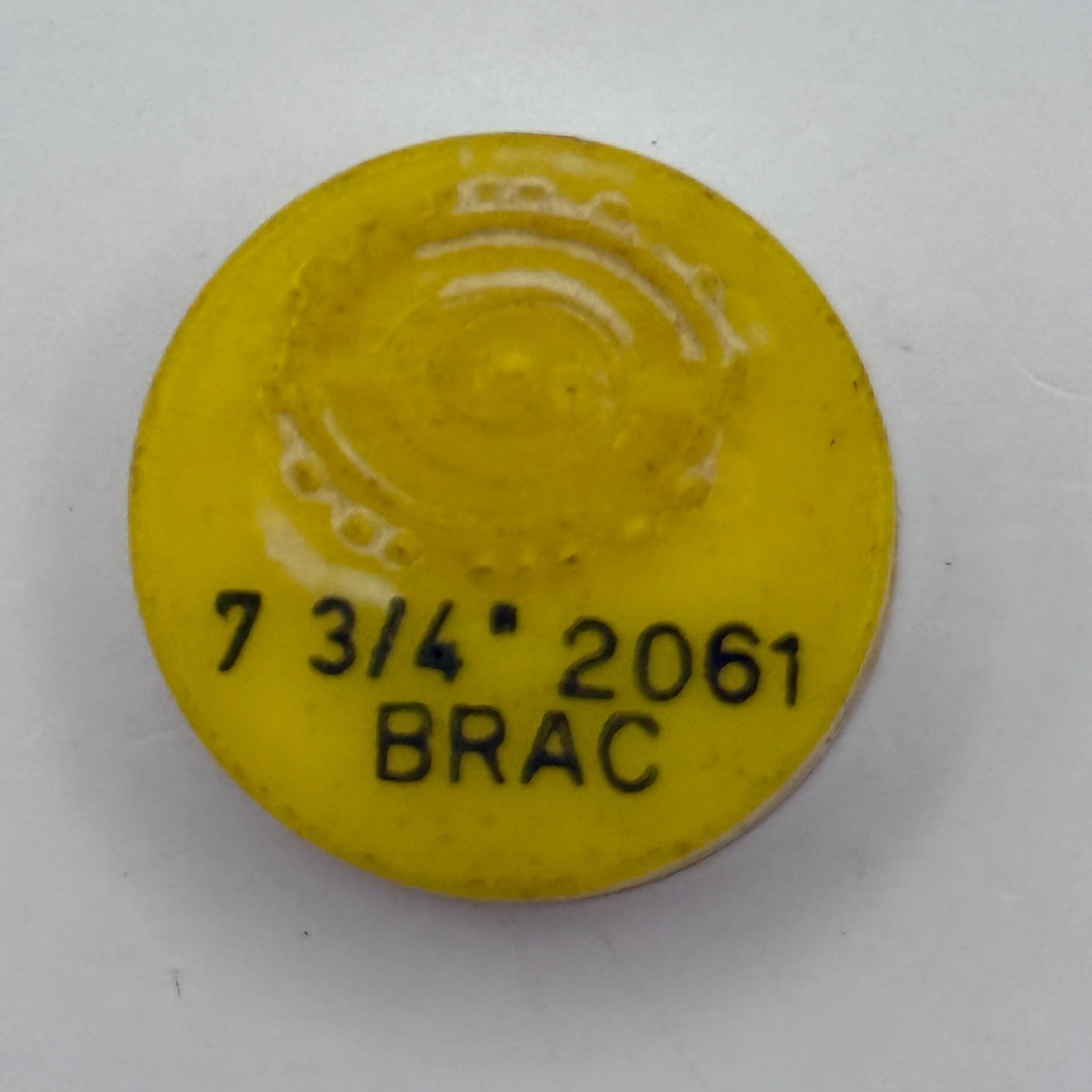 Brac 2061 Balance Wheel Complete And Spring 7 ¾’’’ Watch Movement Parts NOS