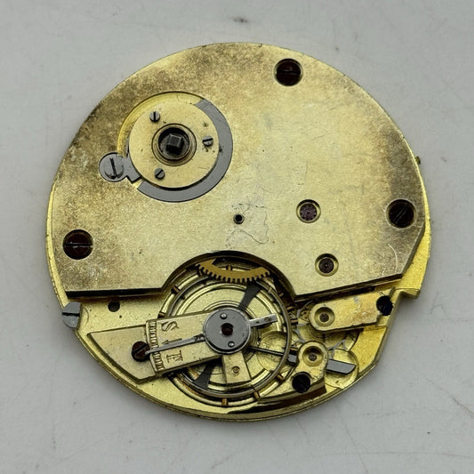 42.7mm Manual Wind Unidentified Quality Pocket Watch Movement FOR PARTS Restore