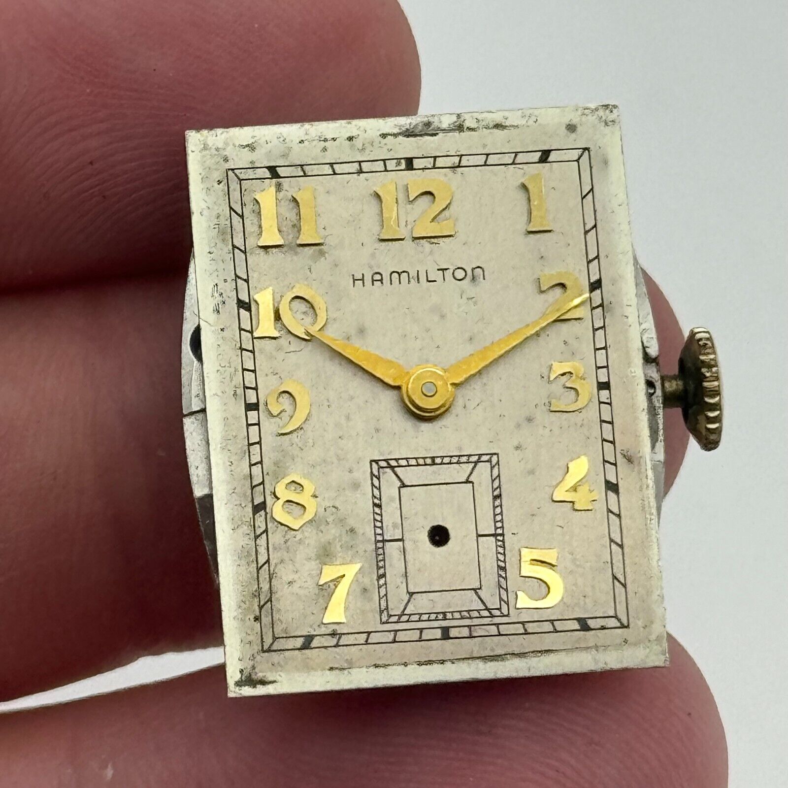 20.4mm Running Hamilton Cal 770 Manual Wind 22 Jewels USA Watch Movement PARTS